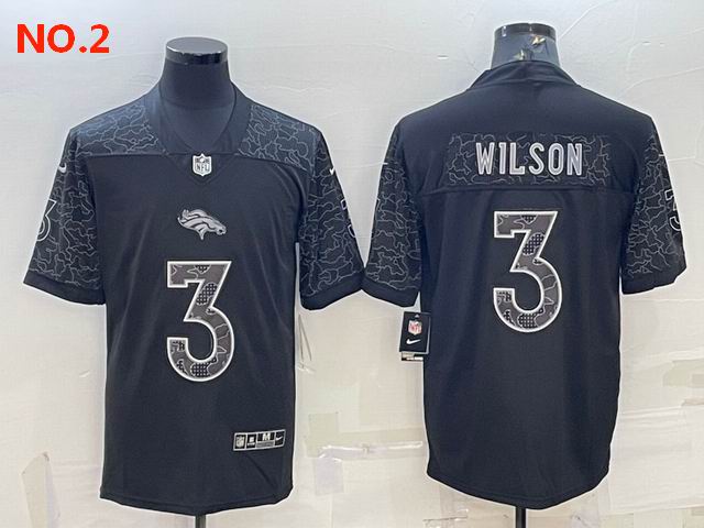 Men's Denver Broncos 3 3 Russell Wilson Jersey NO.2 ;